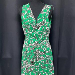 Inc International Concepts Green and White Dress Size M